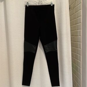 Nasty Gal leather detail leggings